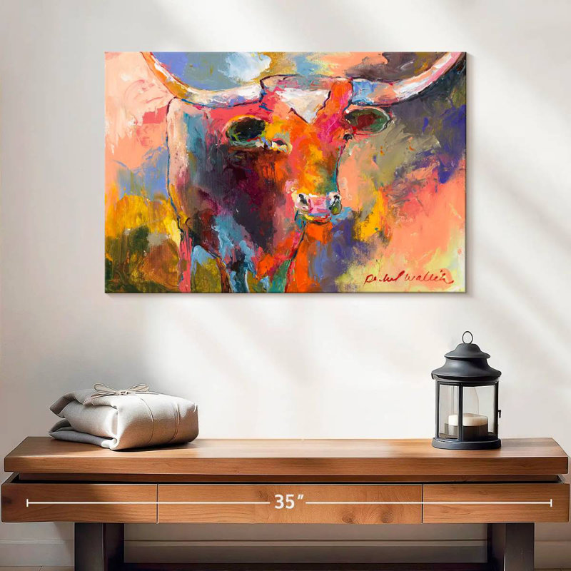 Steer, 16" H x 24" W