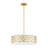 20 In. Drum Chandelier Light With Gold Frame