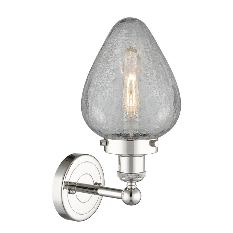 Carbonville Armed Sconce, Polished Nickel