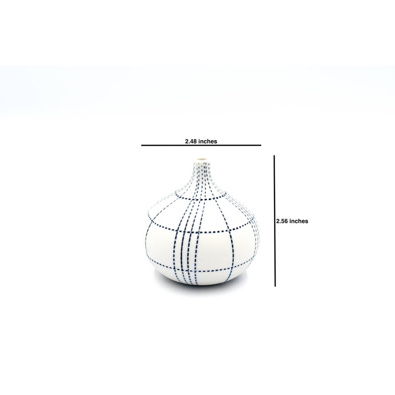 Vase de table Ava-Skye, H 2,6 po x l 2,5 po x P 2,5 po