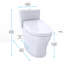 Aquia® Dual-Flush Elongated Two-Piece Toilet (Seat Included)