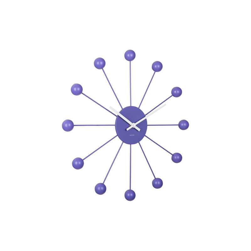 Iron Wall Clock, Purple