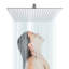 Pomme de douche à pluie 16 pouces, pomme de douche carrée mince en acier inoxydable 304-123949243
