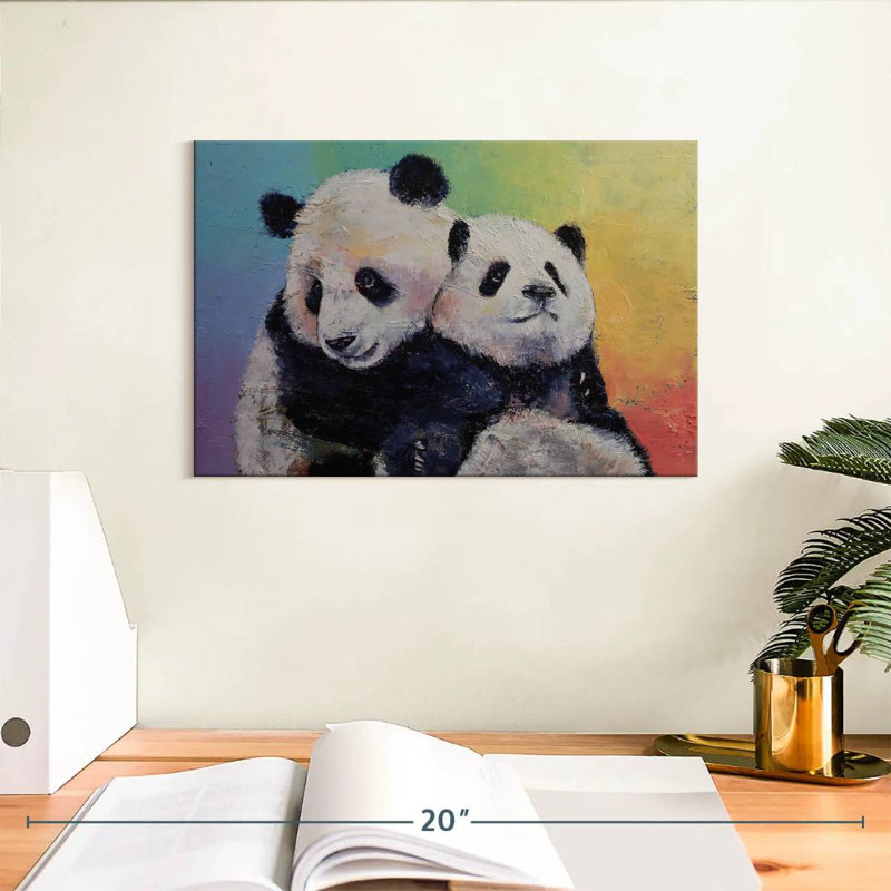 Brampt Panda Hugs, 8" H x 12" W