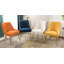 Chaise rembourrée en velours avec pieds dorés, décor confortable et élégant pour les intérieurs modernes-2065766002