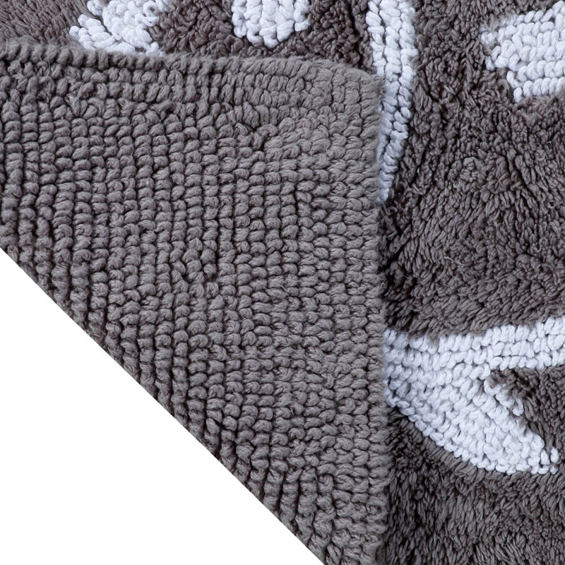 Skipjack Bath Rug, Gray Harpoon, 17"W x 24"L