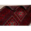 Tapis décoratif en laine de conception unique en laine rouge de 3 pi 1 po x 5 pi 10 po noué à la main Balouch
