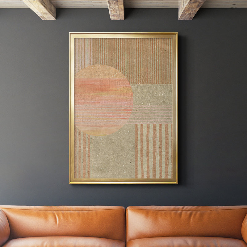 " Adobe Sunrise I " Painting Print, Gold Framed, 24.5" H x 18.5" W x 1" D