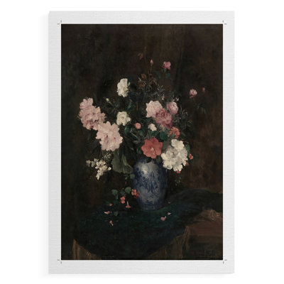 Imprimé floral rétro L III - impression sur toile seulement - non encadrée