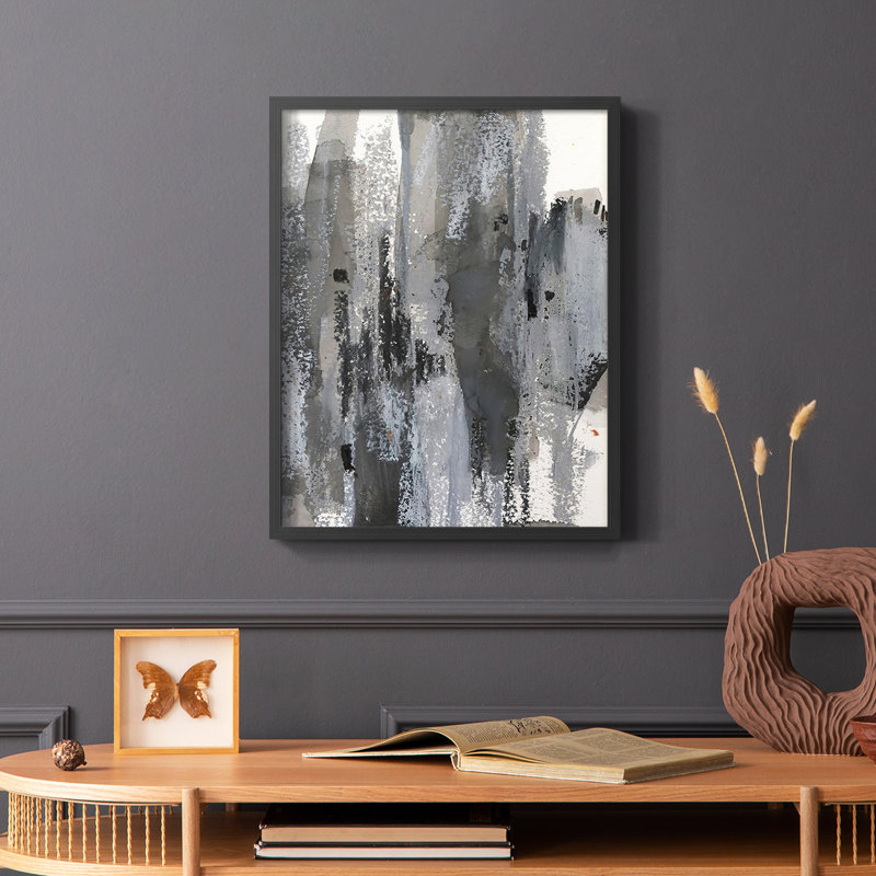 «Loft Pastel III», reproduction encadrée - bois massif, Noir, H 20 po x l 16 po