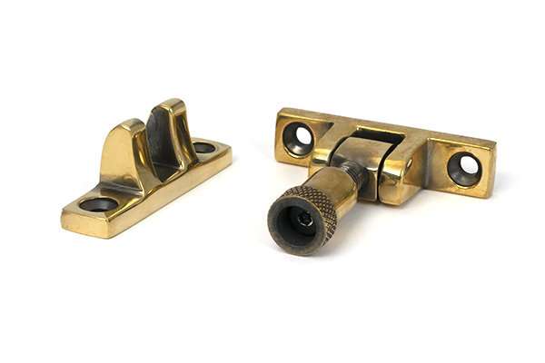 Brompton Brighton Fastener - Narrow (Square), Aged Brass