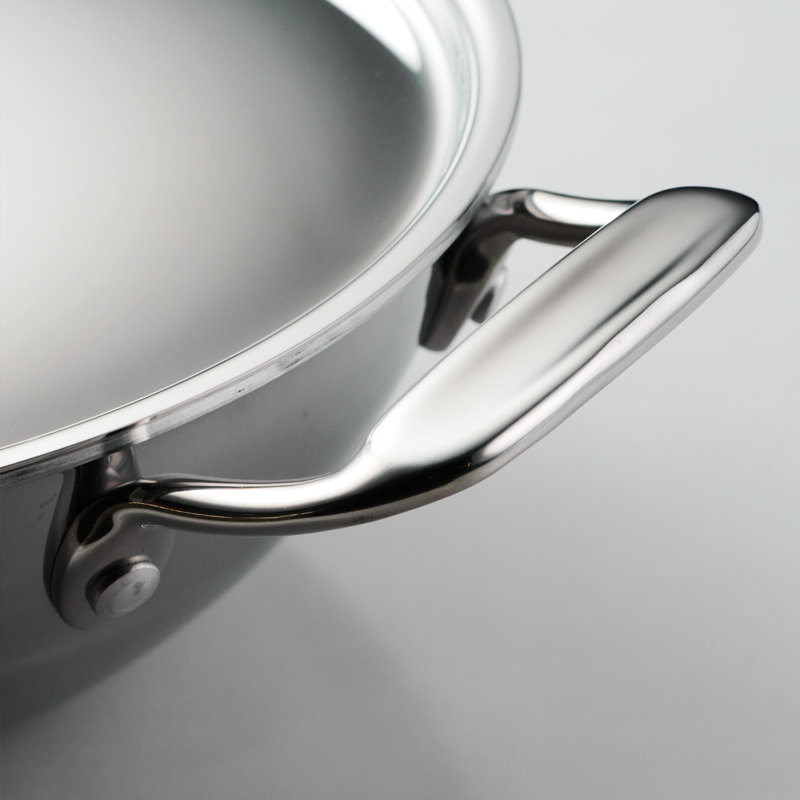 Kadai recouvert de céramique à 3 plis avec intérieur en céramique - prêt pour l'induction, 12.36"