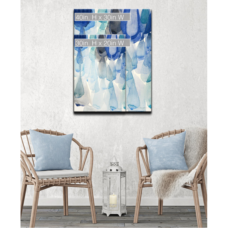«Down Pour» par Norman Wyatt Jr., reproduction d'art sur toile tendue, H 40 po x l 30 po x P 1,5 po