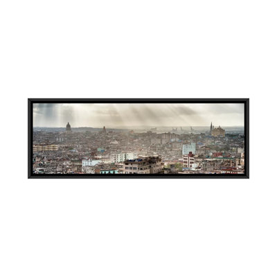 «Cuba Fuerte Collection Panoramic - Rays of Light on Havana II» par Philippe Hugonnard, impression sur toile tendue