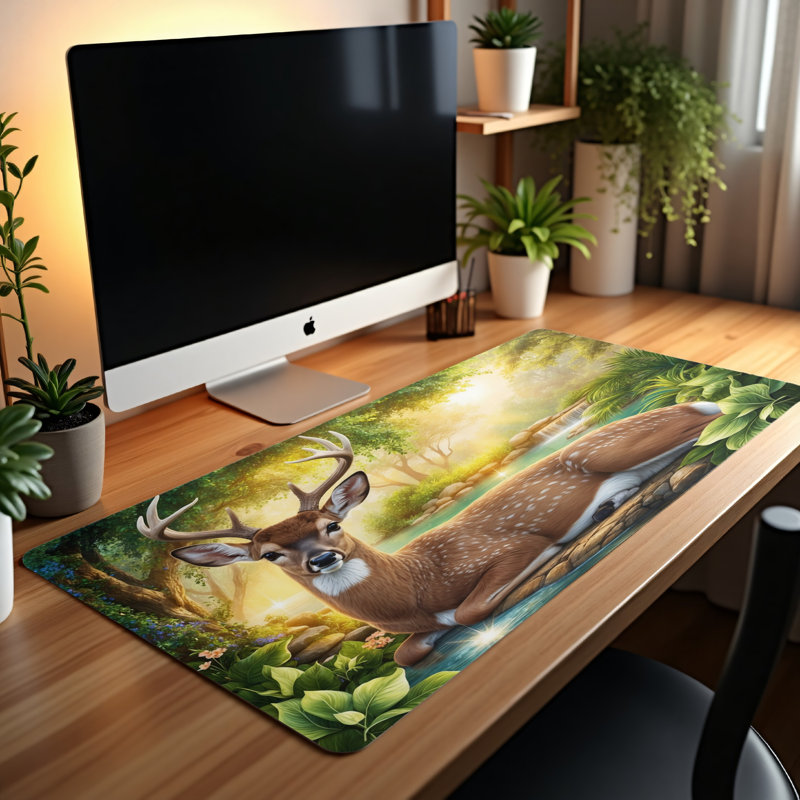 Polyester Desk Pad, 14.4x12.1