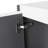 12" Bathroom Side Cabinet, 3-Soft Close Doors, Float Mounting Design-73872967