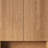 Modern 26'' Natural Wood Wall-Mounted Striped Bathroom Cabinet Medieval-Style Solid Wood Floating Cabinet