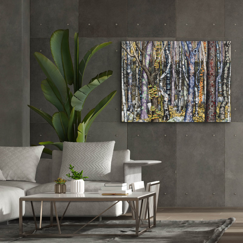 «Copse» par Maggie Vandewalle, art mural sur toile, H 40 po x l 54 po