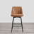 Betzalel Swivel Upholstered Counter Stool with Metal Frame-274132233