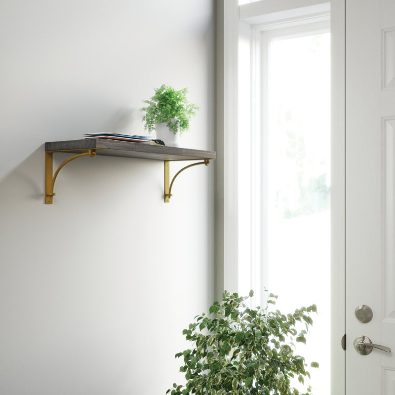 Decorative Brackets, Painted Brushed Brass