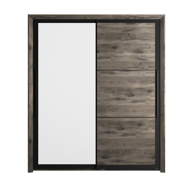 Roemer 2 Door Manufactured Wood Wardrobe, Viking Brown Oak