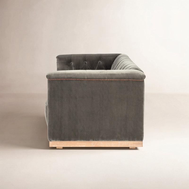 Canapé Byer, Mélange de polyester bouleau saphir