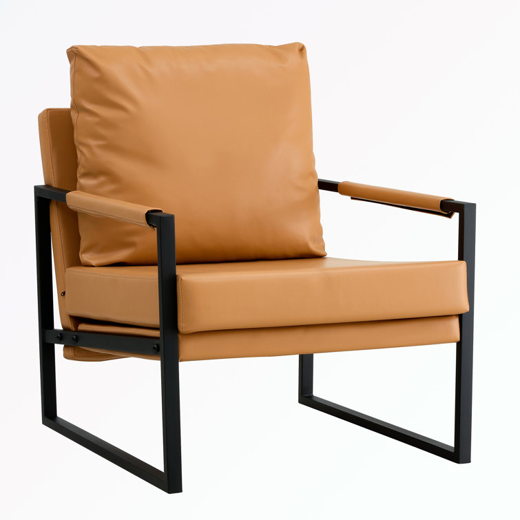 Latitude Run® Daryon Leather Club Accent Chair - Luxurious Comfort