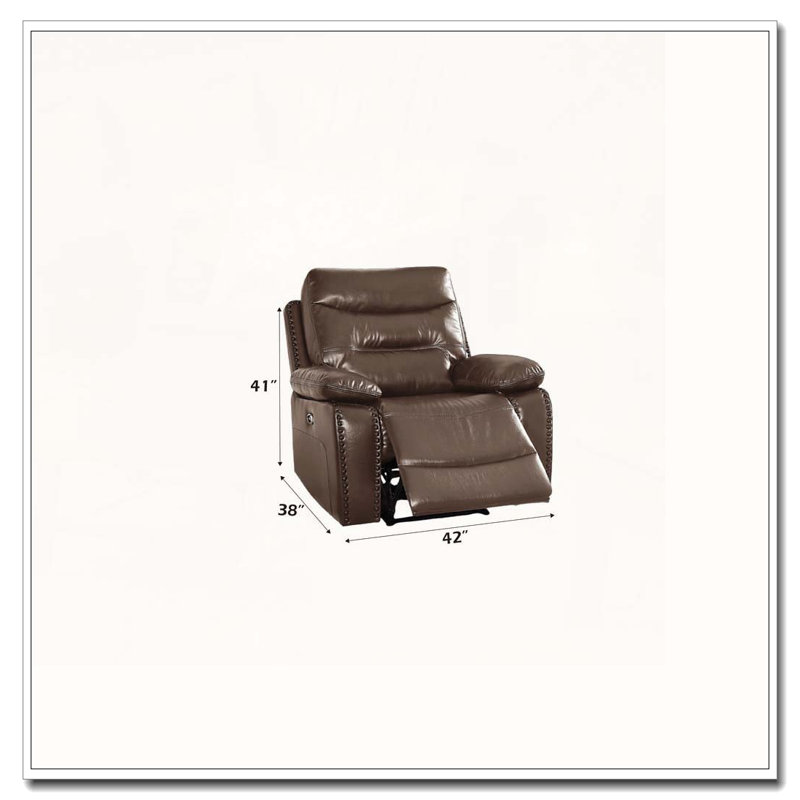 Fauteuil inclinable en cuir GEL Match