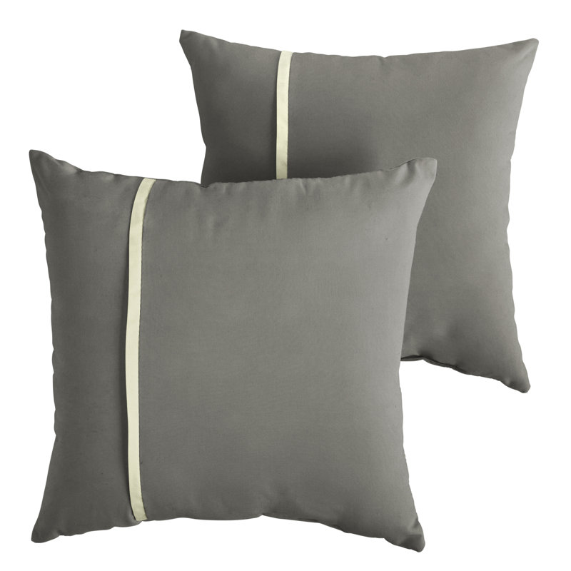 Upcott Striped Outdoor Reversible Throw Pillow, 22" x 22"