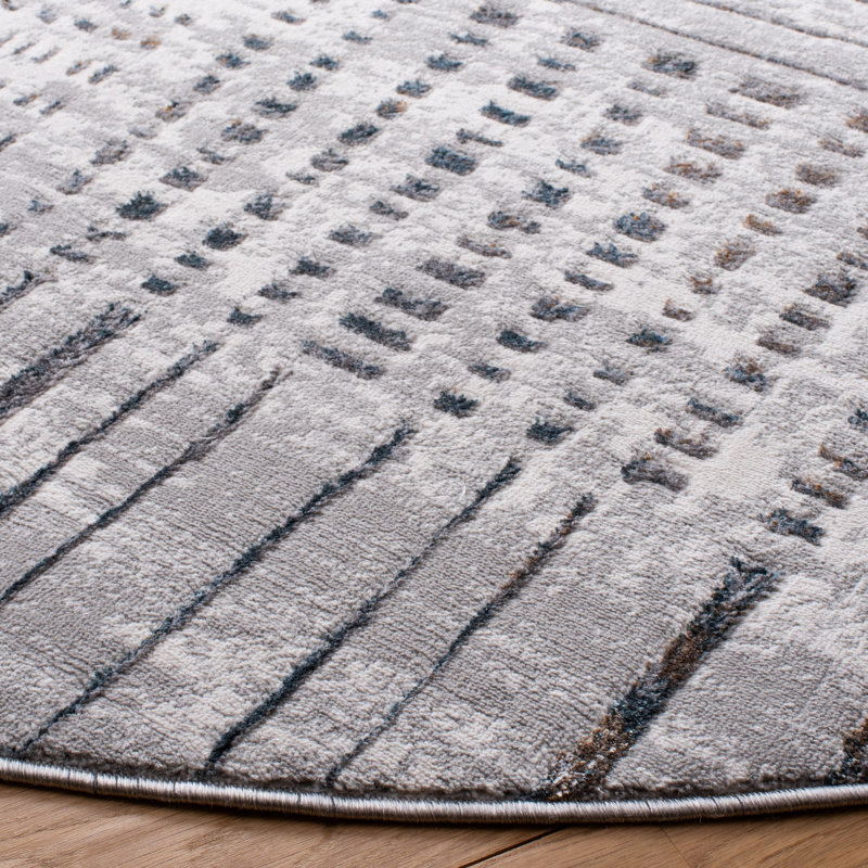 Tapis géométrique Knotts Performance, Rond 6 pi 7 po