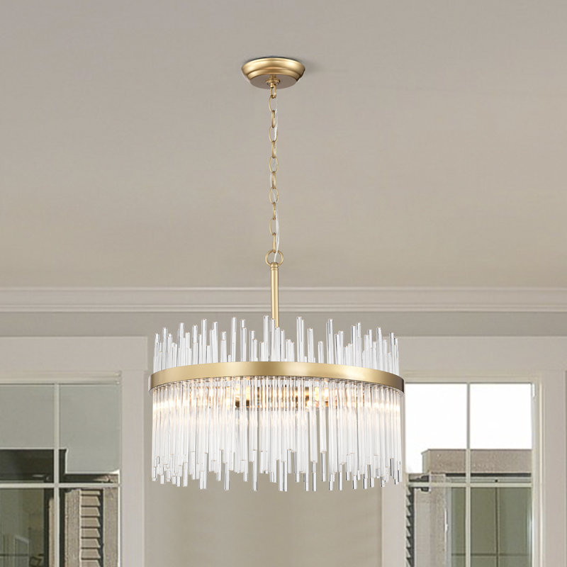 Kensington 5 - Light 19.7" Unique/Statement Cylinder Chandelier