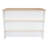 Meesam Crete Kitchen Island Pearl, White/Light Pine