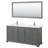 Deborah 72'' Double Bathroom Vanity with Marble Top-51712407-80209401-97761502