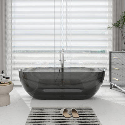 69'' x 29'' Freestanding Soaking Solid Surface Bathtub