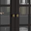 Armoire de rangement avec portes doubles en verre et tiroir-339981918