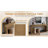 65" Long Farmhouse Entryway Sofa Table-106267557