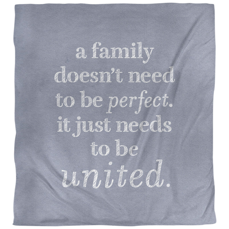 Housse de couette simple family love quot, Housse de couette pour très grand lit, Bleu / blanc