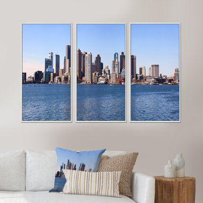" Boston Skyline Panorama " 3 - Pieces