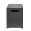 Table d'appoint en fer et porte-réservoir en fer thermolaqué brun et doré, 14,84 po x 20,24 po