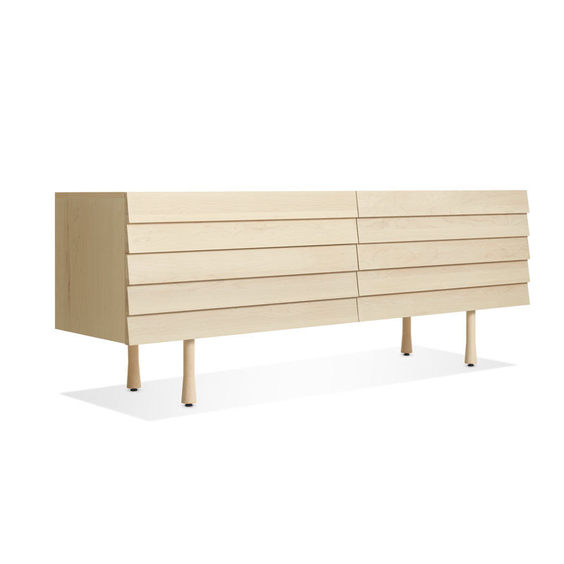 Lap 72'' W 4 - Drawer Dresser, Whitewashed Maple