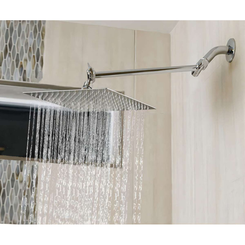 Rain Fixed Shower Head 2.0 GPM GPM, Brushed Nickel