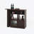Modern Bar Cabinet with Rotating top and 2 Ribbed Glass Door