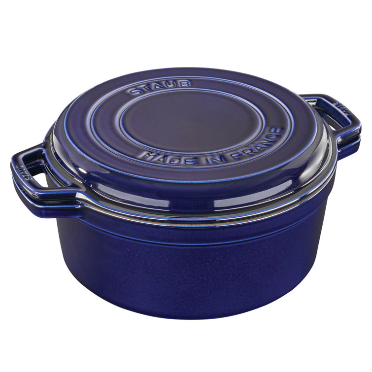 Staub Dutch Oven - 7-qt Cast Iron Cocotte - Sapphire Blue – Cutlery and More