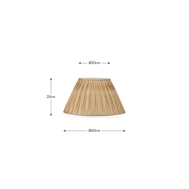 Ervin Empire Lamp Shade, 25" H x 45" W x 45" D, Gold