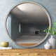 Carper Solid Wood Round Mirror