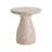 Outdoor/Indoor Travertine Lightweight Concrete Side Table-1379405740