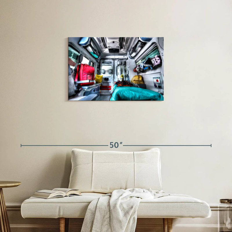 Mehar Ambulance In Action, 20" H x 30" W