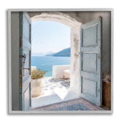 «Coastal Greek Villa On Wood» par LSR Design Studio, impression