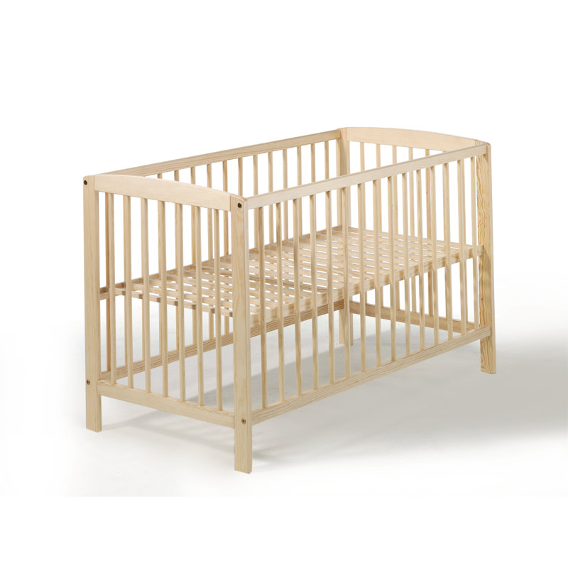 Felix Cot Bed, Natural Varnish