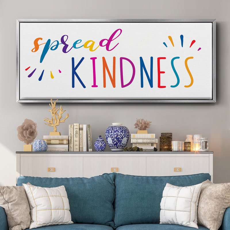 «Rainbow Kindness», toile encadrée